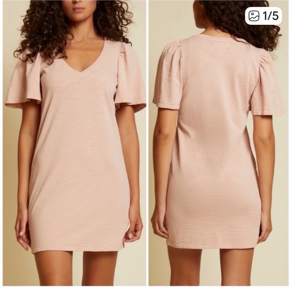 Nation LTD Mallory Flutter Sleeve Dress